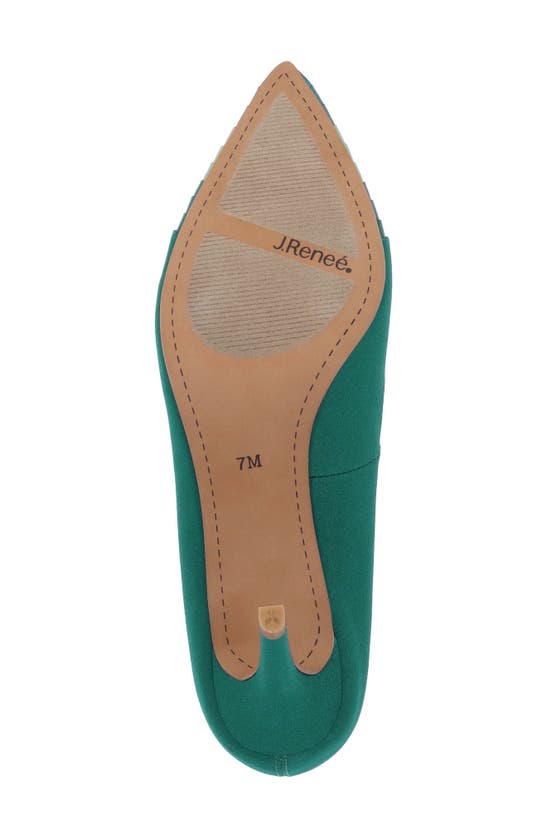 Shop J. Reneé Garbina Pointed Toe Pump In Emerald