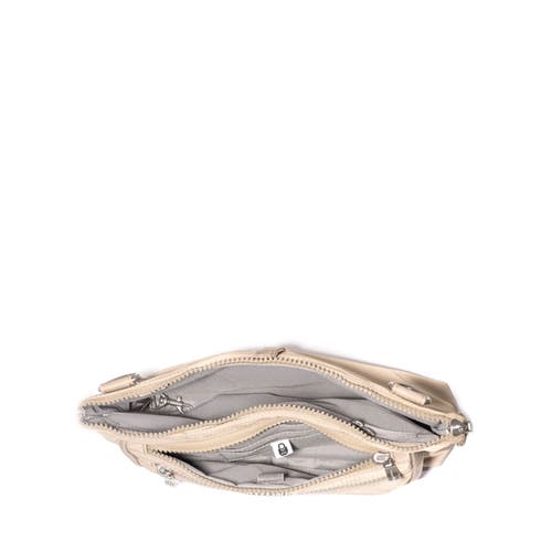 Baggallini Pocket Belt Bag Waist Pack And Crossbody In Taupe Twill