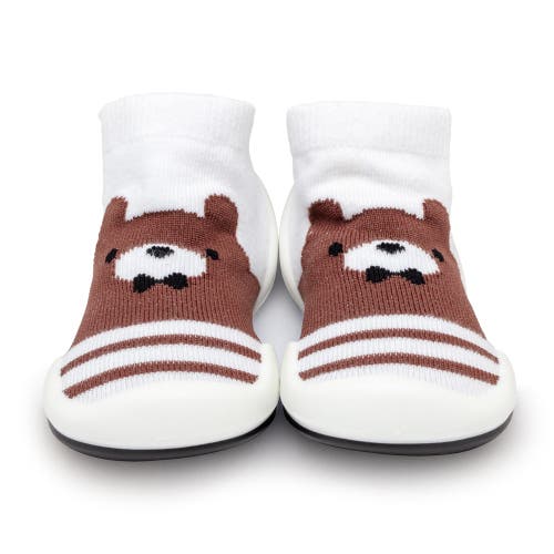 Komuello Toddler Boy Sock Shoes In Brown