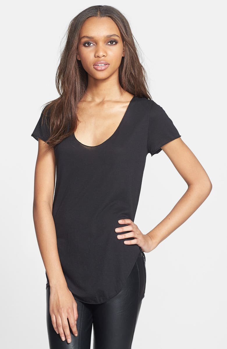 Leith Curved Hem Tee | Nordstrom