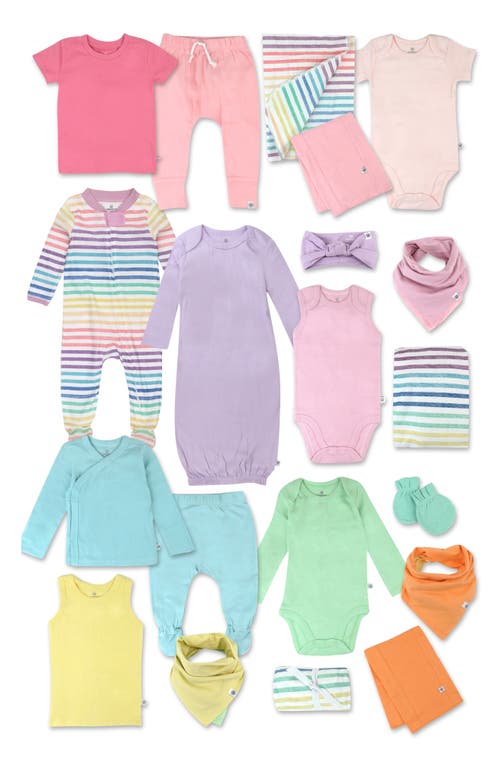 HONEST BABY Happy Days 20-Piece Gift Set in Rainbow Pinks