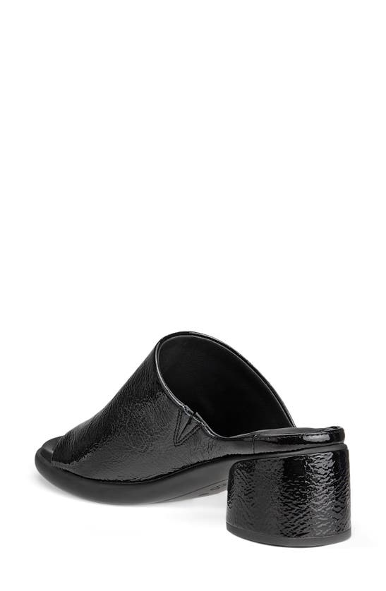 Shop Ecco Sculpted Lx Block Heel Slide Sandal In Black
