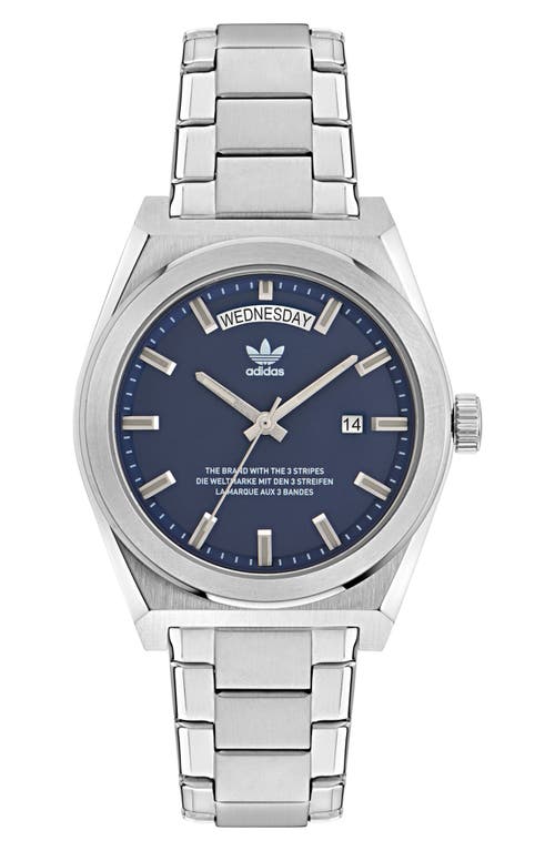 Bracelet Watch in Stainless Steel/Blue