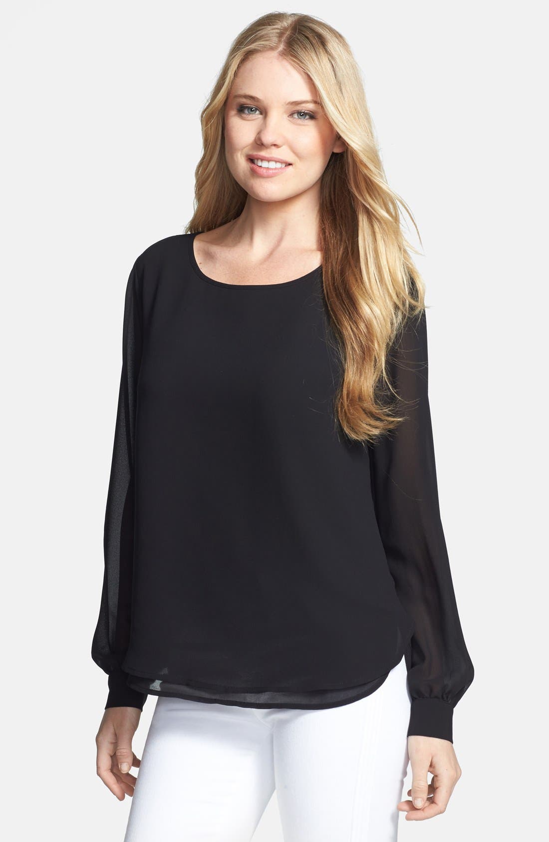Bellatrix Double Layer Long Sleeve Blouse Nordstrom