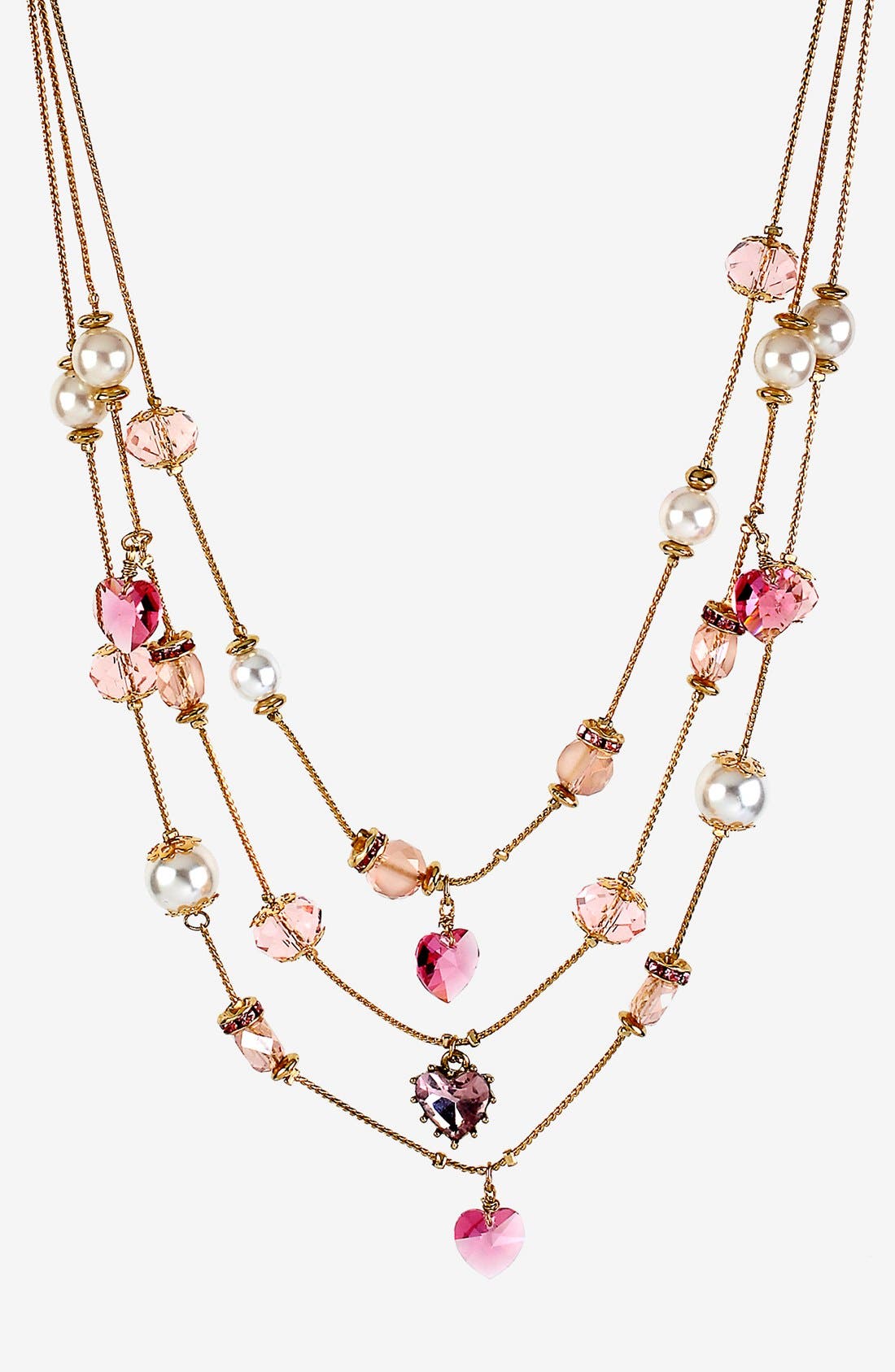 Betsey Johnson 'Iconic Pinkalicious' Multistrand Necklace Nordstrom
