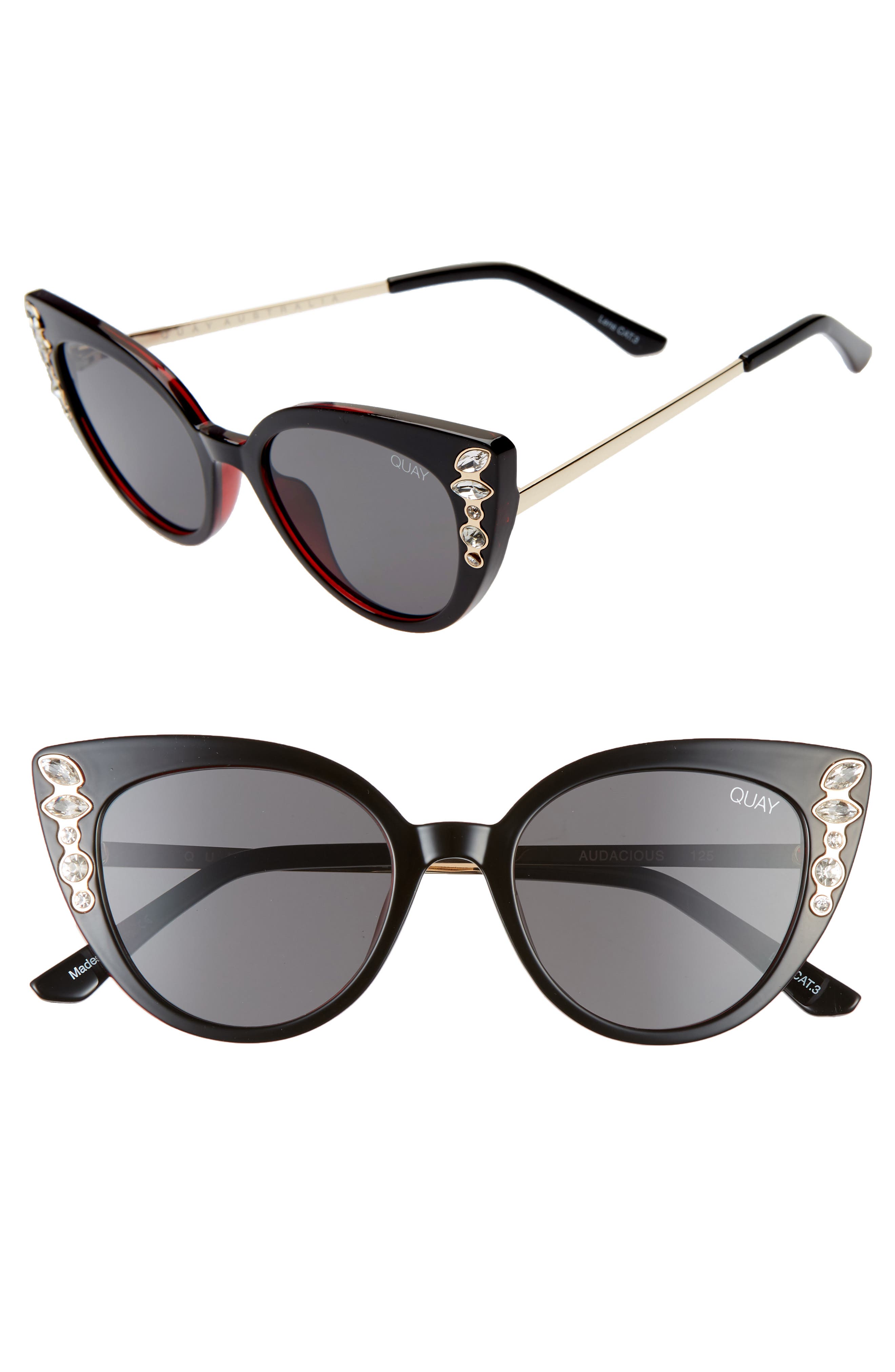 Quay Australia Audacious 52mm Cat Eye Sunglasses Nordstrom