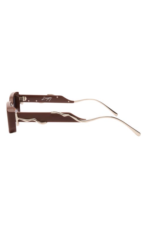DEZI DEZI LIL DRIPPY 49MM RECTANGULAR SUNGLASSES 