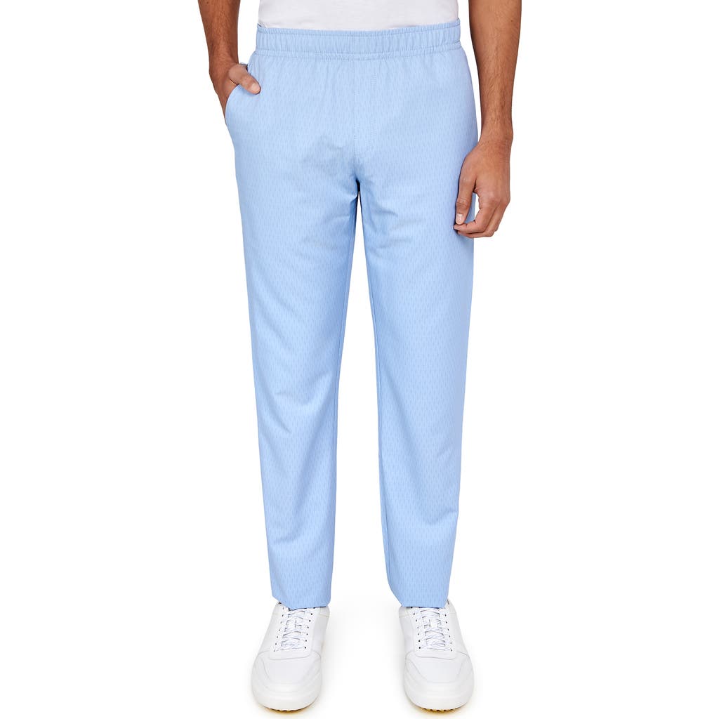 Construct Con.struct Diamond Print Drawstring Performance Pants In Lt Blue