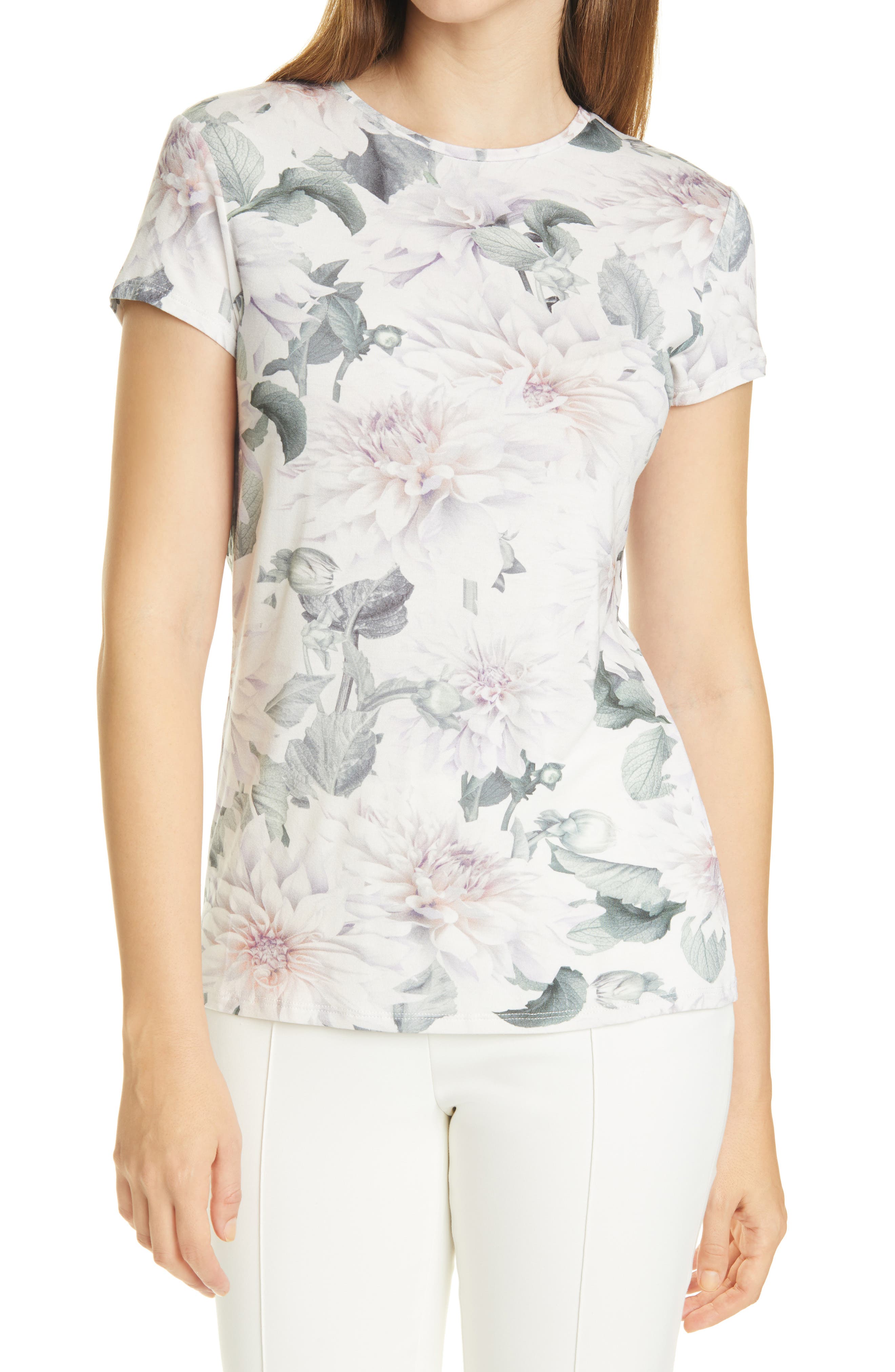 floral tee shirt womens