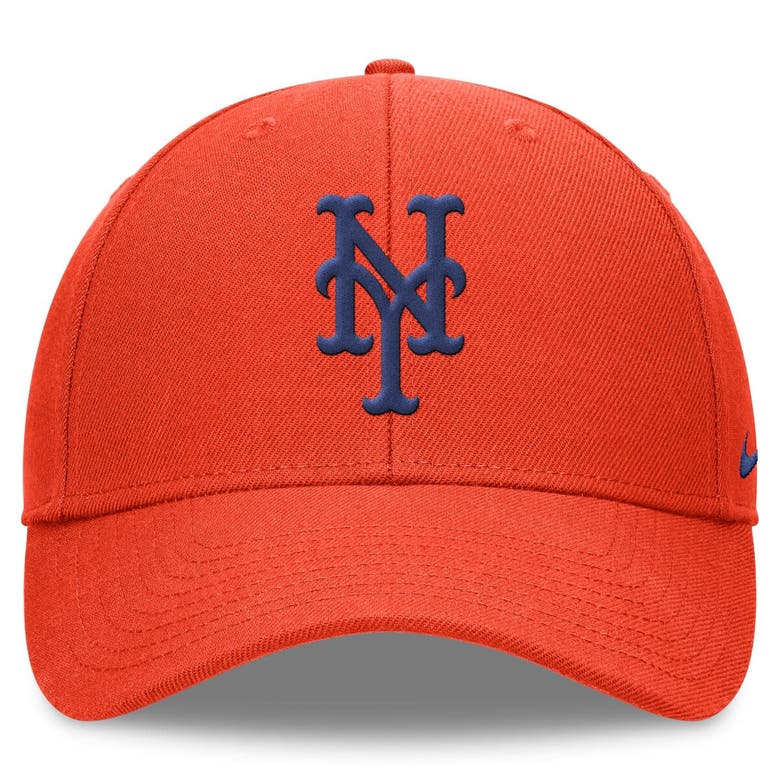 Shop Nike Orange New York Mets Evergreen Club Performance Adjustable Hat