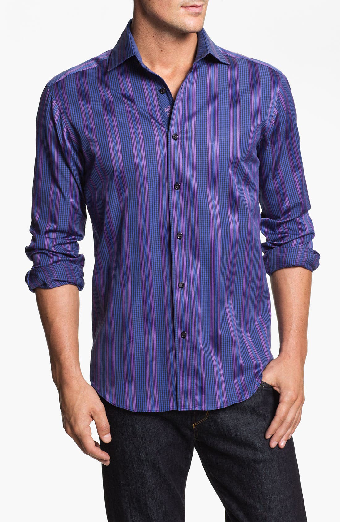 Bugatchi Uomo Shaped Fit Sport Shirt Nordstrom