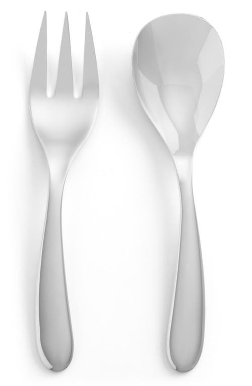 Nambé Portable 2-Piece Salad Serving Set in Silver at Nordstrom, Size One Size Oz