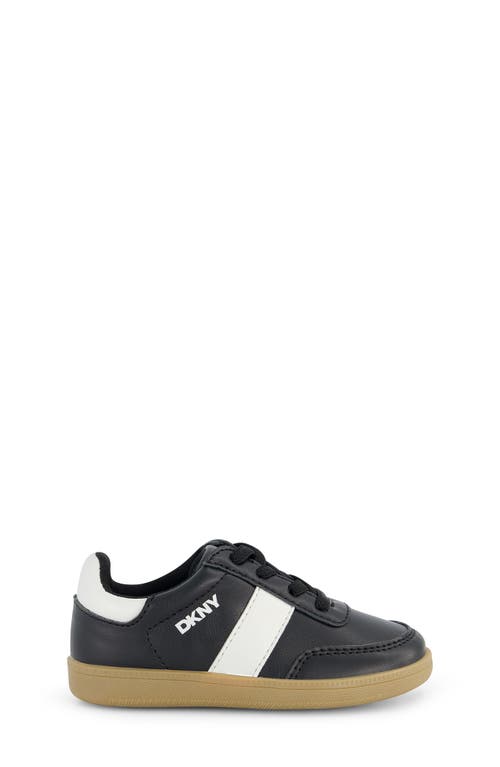 Dkny Kids' Dylan Damian Low Top Sneaker In Black