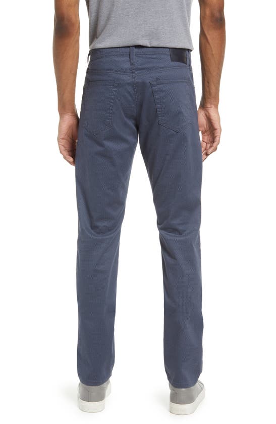 Ag Everett Sud Print Slim Straight Leg Pants In Recaro Blue Multi