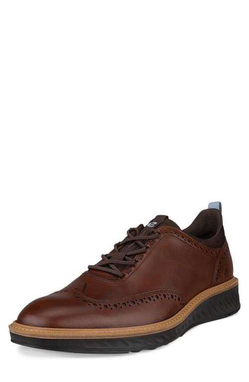 Shop Ecco St.1 Hybrid Wingtip Derby In Cognac