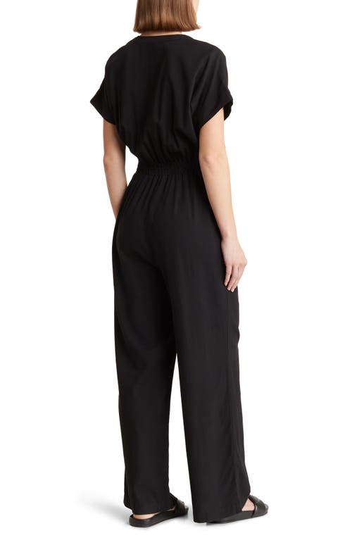 Marine Layer Wide Leg Jumpsuit In Black