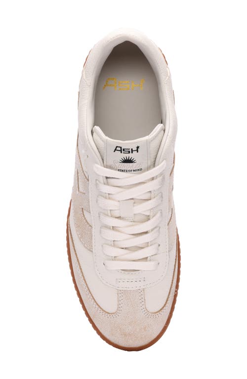 Ash Sunset Retro Sneaker In Beige-white/white