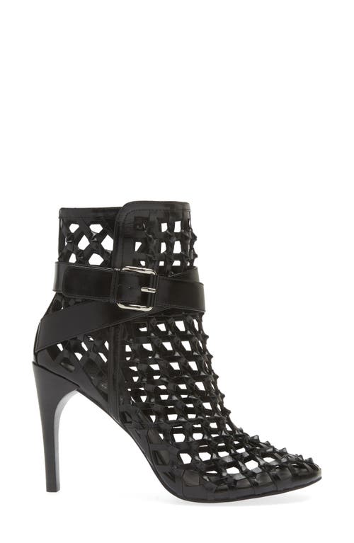Jeffrey Campbell Loom Cage Bootie In Black