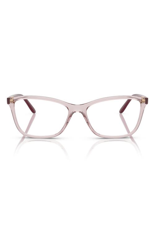 Vogue 52mm Butterfly Optical Glasses In Trans Pink