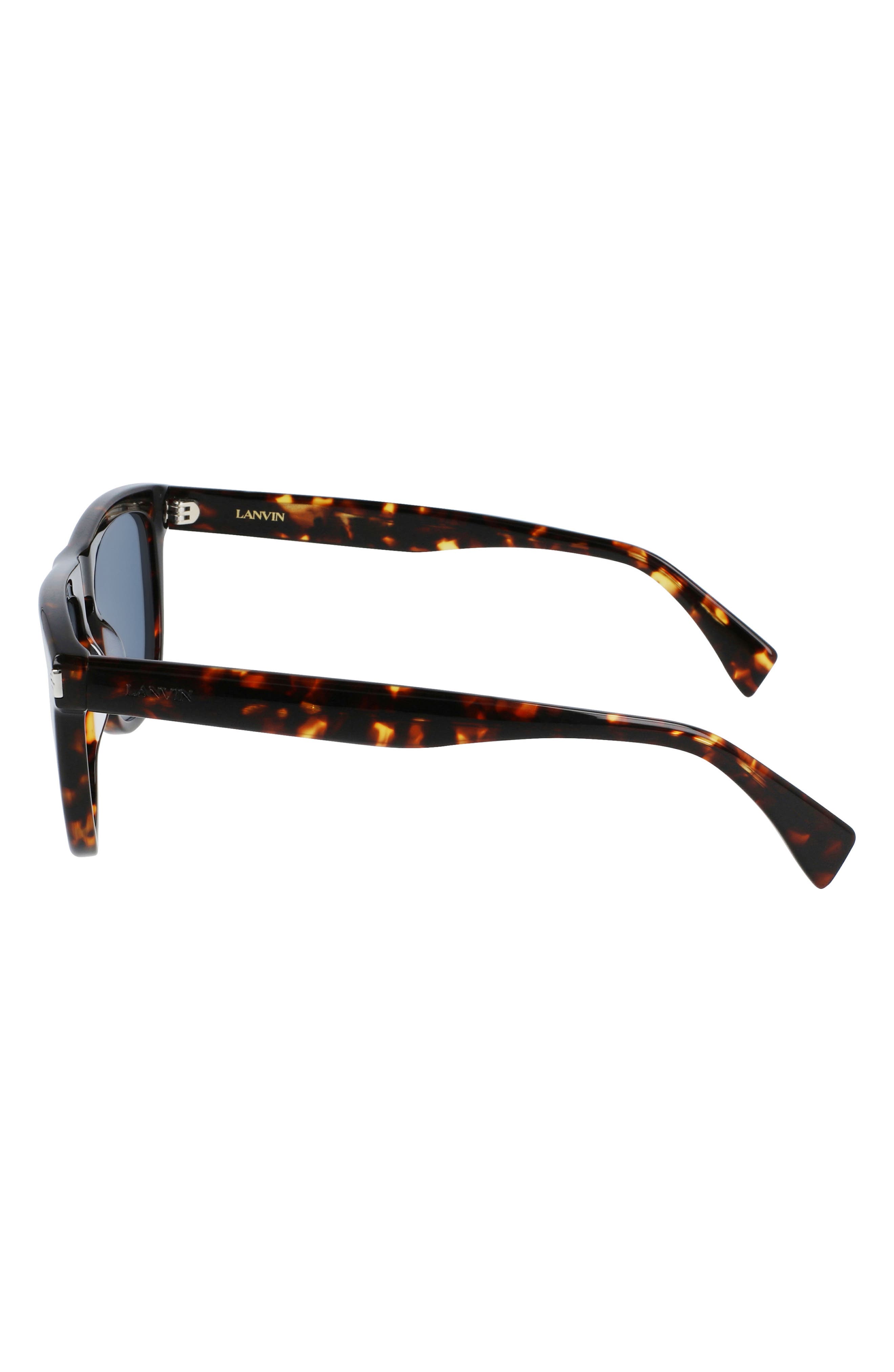 black tie 55mm rectangle sunglasses