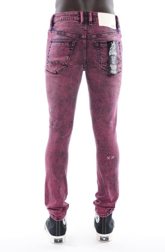 Cult Of Individuality Punk Super Skinny Jeans In Ruby Red In Ruby Red