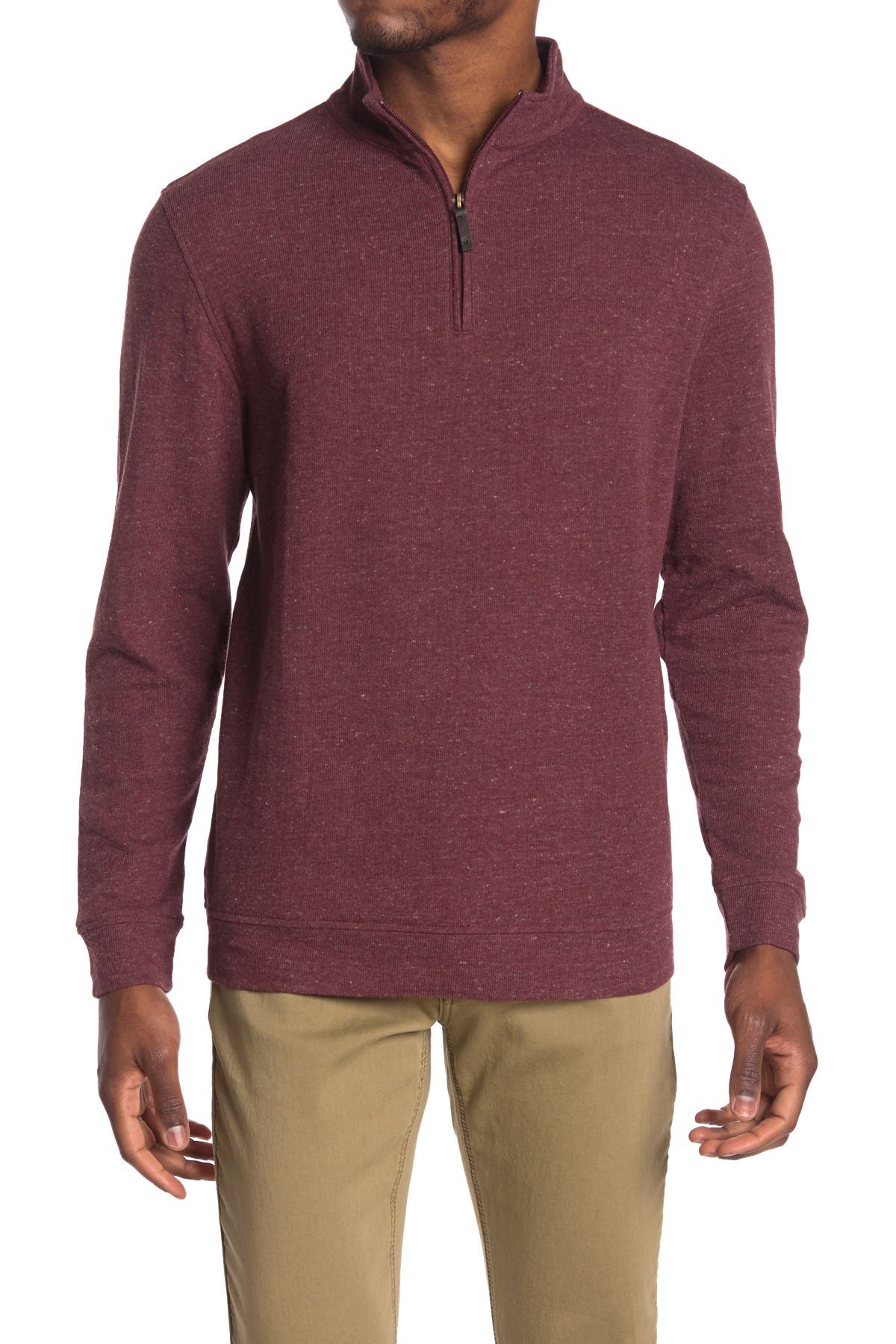 maroon quarter zip pullover