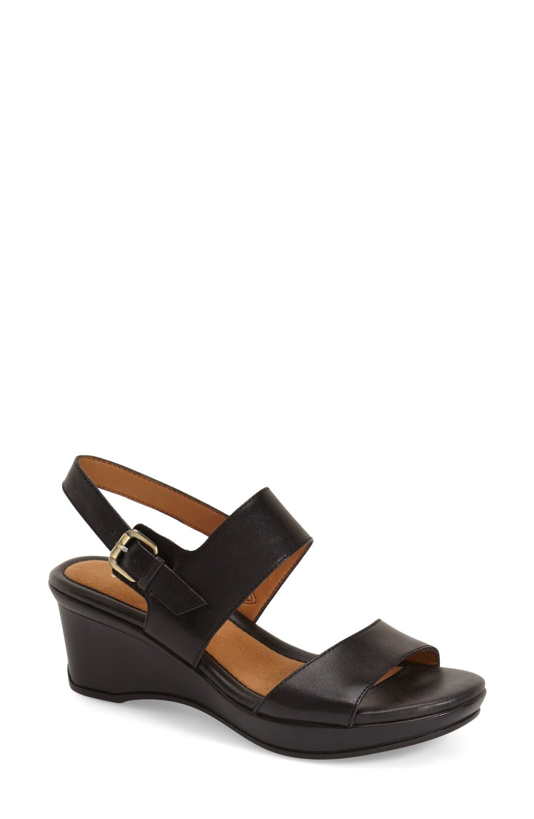 naturalizer sandra wedge slip on sneaker