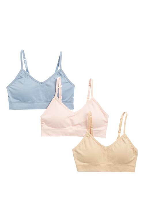Shop Lala Kids' Assorted 3-pack Willow Seamless Bras In Multi