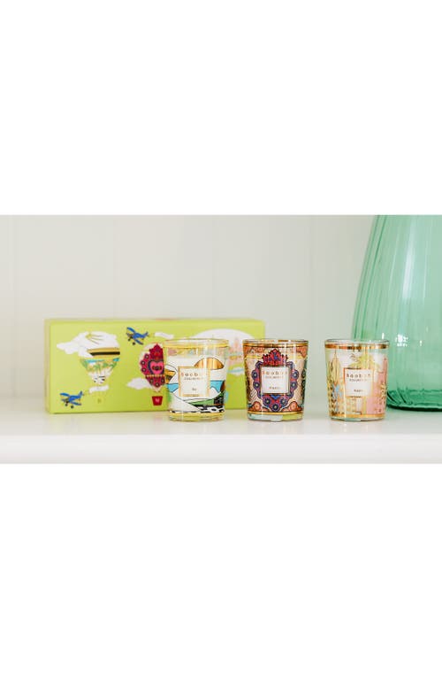 Shop Baobab Collection Rio-mexico-miami Travel Candle Trio In Multicolor