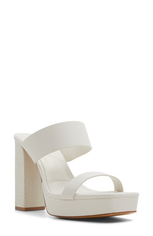 ALDO Audreena Platform Sandal White at Nordstrom,