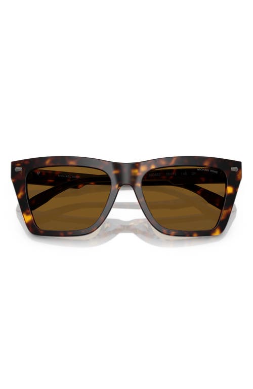 Shop Michael Kors 56mm Square Sunglasses In Dk Tort