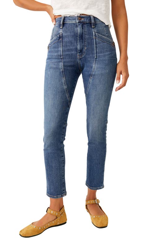 Beacon Crop Skinny Jeans in Wilder Blue