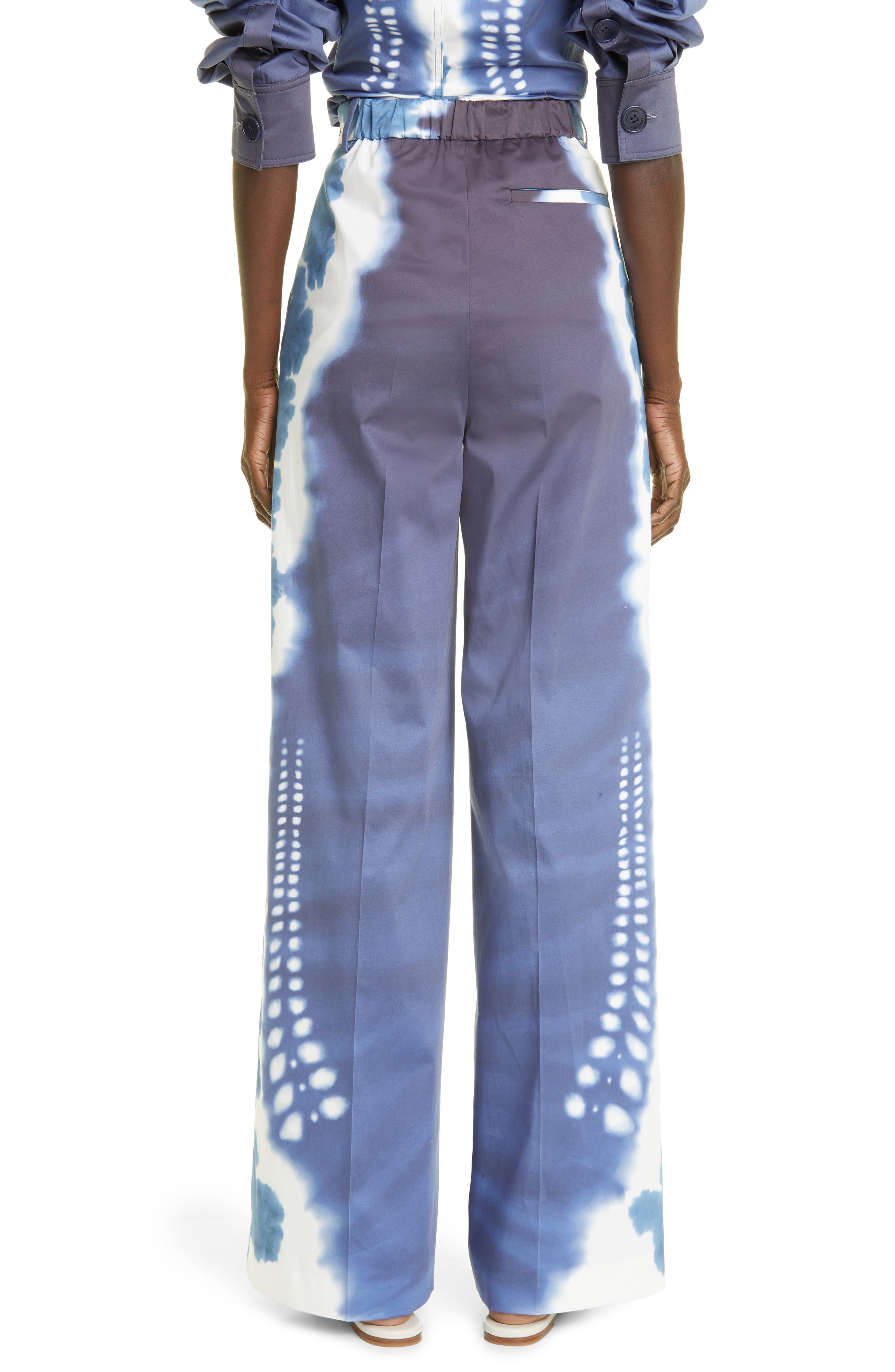 Altuzarra Clio Shibori Tie Dye Wide Leg 