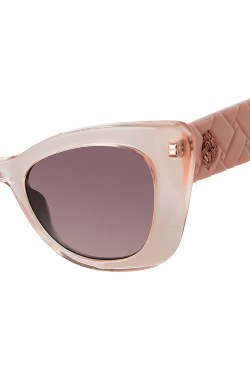 Kurt Geiger London 52mm Gradient Cat Eye Sunglasses In Light Pink/azure Gradient