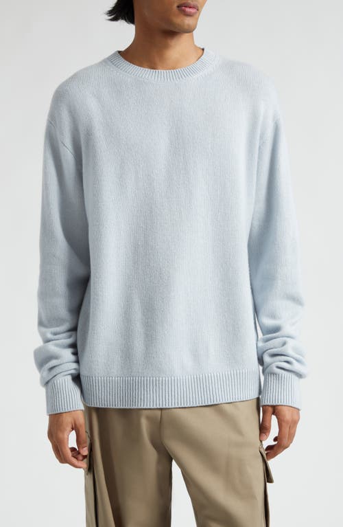 Gender Inclusive Simple Cashmere Sweater in Bluebelle