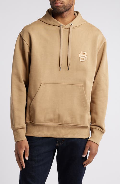 Shop Hugo Boss Boss C-sullivan Logo Hoodie In Open Beige