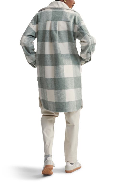 Varley Adriana Relaxed Fleece Coat In Lily Macro Check