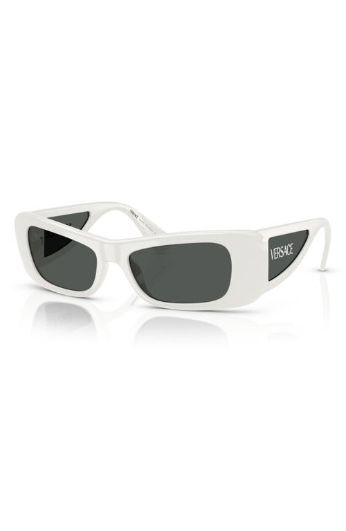 Shop Versace 54mm Pillow Sunglasses In White