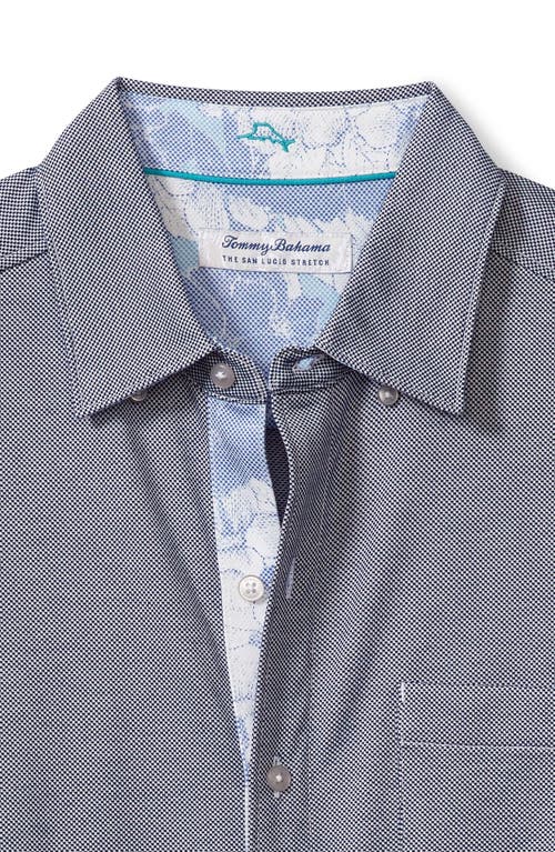 Shop Tommy Bahama San Lucio Cali Blooms Short Sleeve Button-up Shirt In Bering Blue