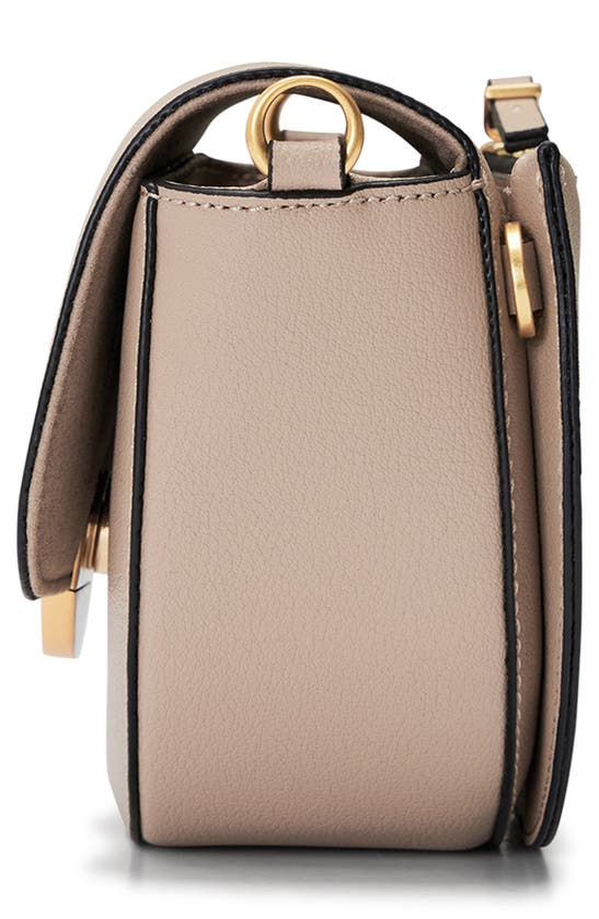 Shop Oryany Lottie Leather Saddle Crossbody Bag In Taupe