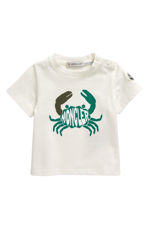 Moncler Kids' Logo Graphic T-Shirt Silk White at Nordstrom,