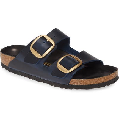 Birkenstock Arizona Big Buckle Slide Sandal, Blue
