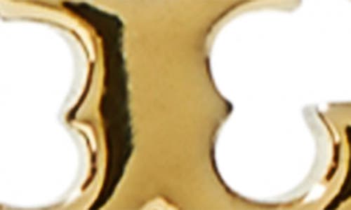 Tory Burch Crystal-embellished Hoop Earrings In Tory Gold/crystal