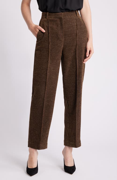 Hugo Boss Boss Tatepa Textured Straight Leg Pants In Marshland Green