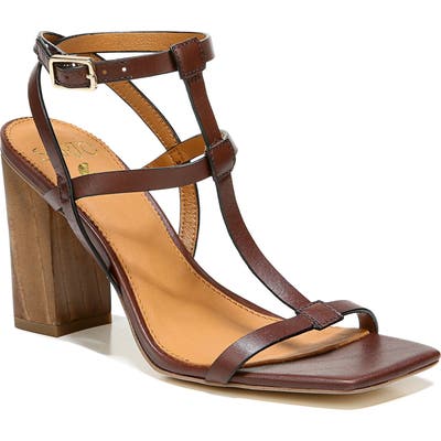 Sarto By Franco Sarto Vix T-Strap Sandal, Brown