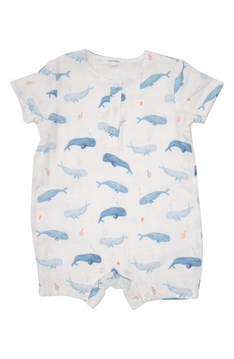 Baby Romper Cotton Dolphin and Ant Design 0-18 Months
