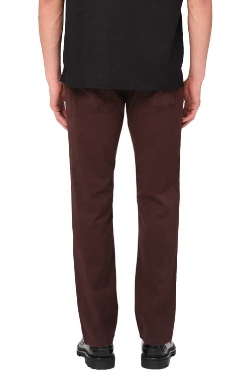 Warp & Weft Warp+weft Ams Slim Fit Stretch Cottonpants In Americano