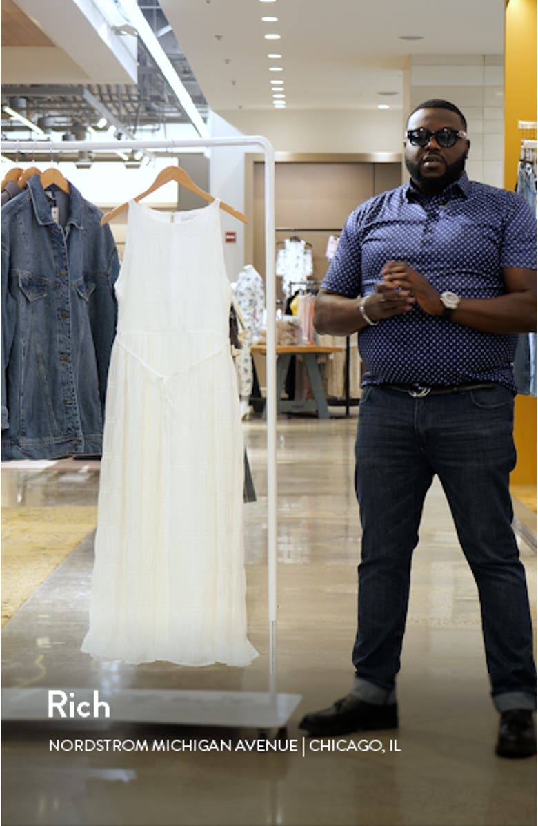 Ema Shirred Maxi A-Line Dress, sales video thumbnail