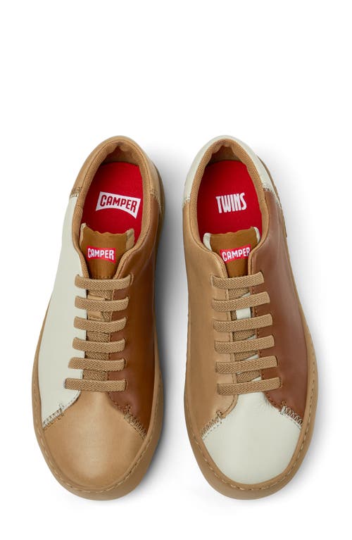 Shop Camper Peu Touring Mismatched Sneaker In Brown Multi