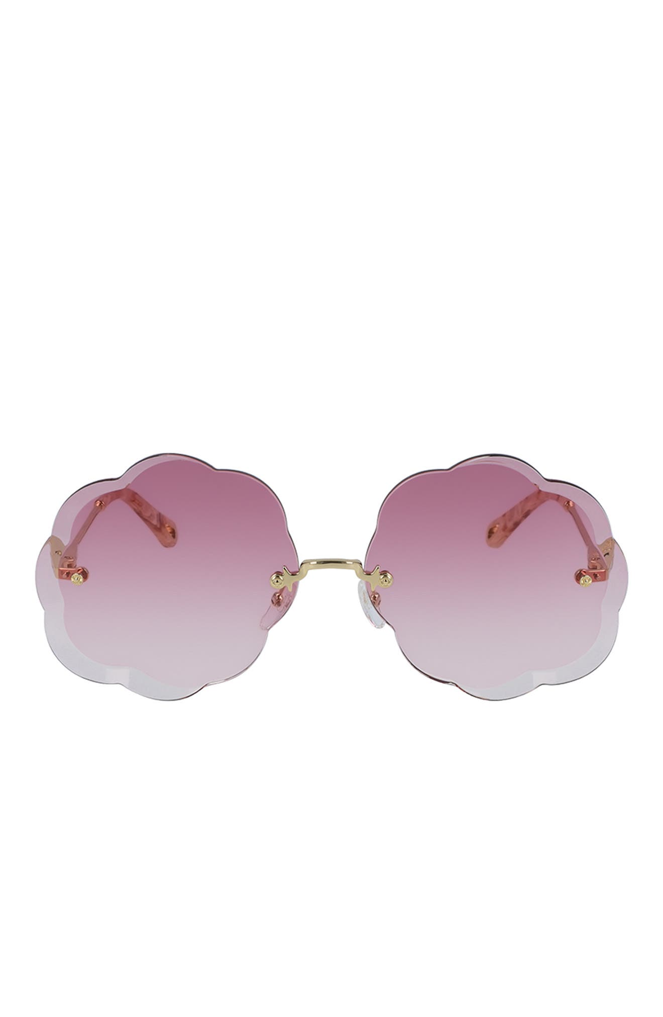 rosie scalloped edge 67mm sunglasses